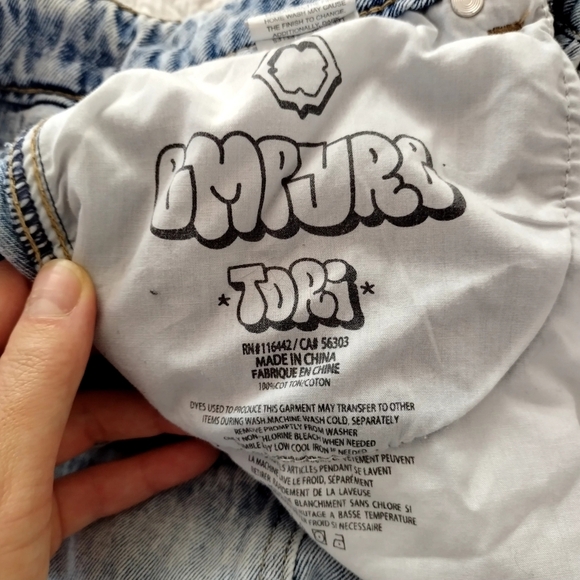 Empyre Tori 90s Mid Rise Carpenter Skate Jeans Sz 3/26 - Picture 10 of 13